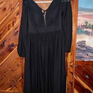 Black long bridesmaid's dress size 10